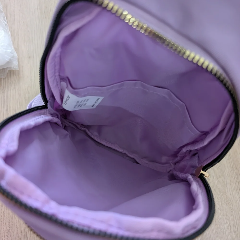 Lavender Sling Bag with Gold B Initial Accent NWT Girls Gift
